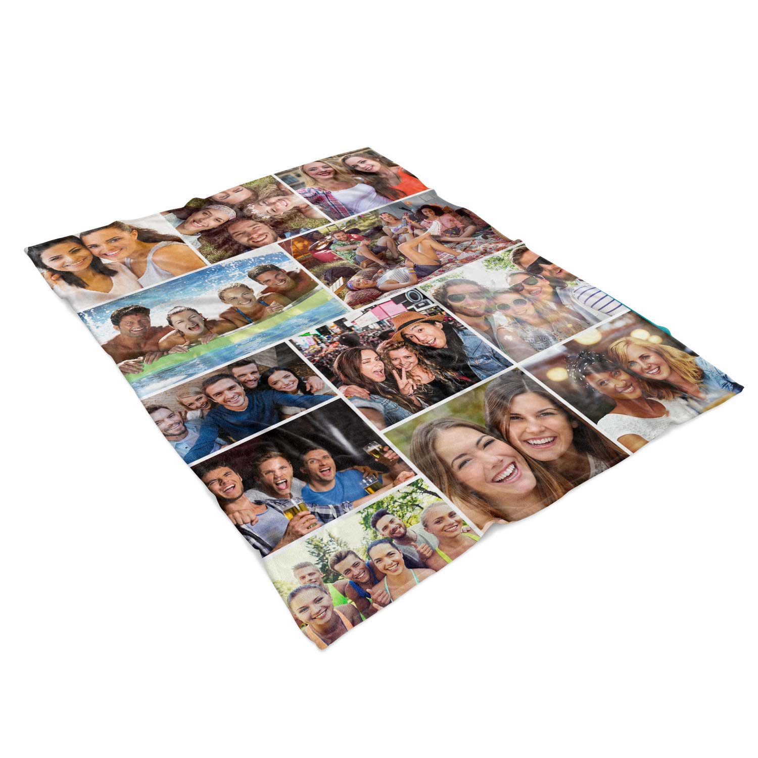Photo Collage Personalized Blanket With 12 Images