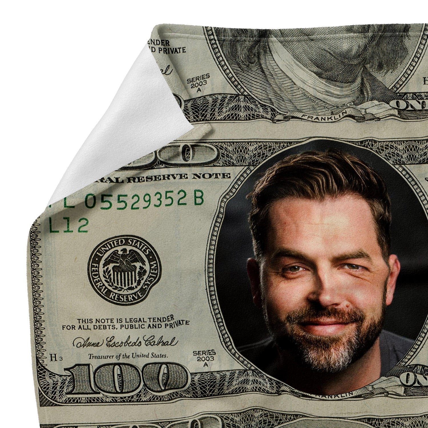 Dollars Personalized Blanket