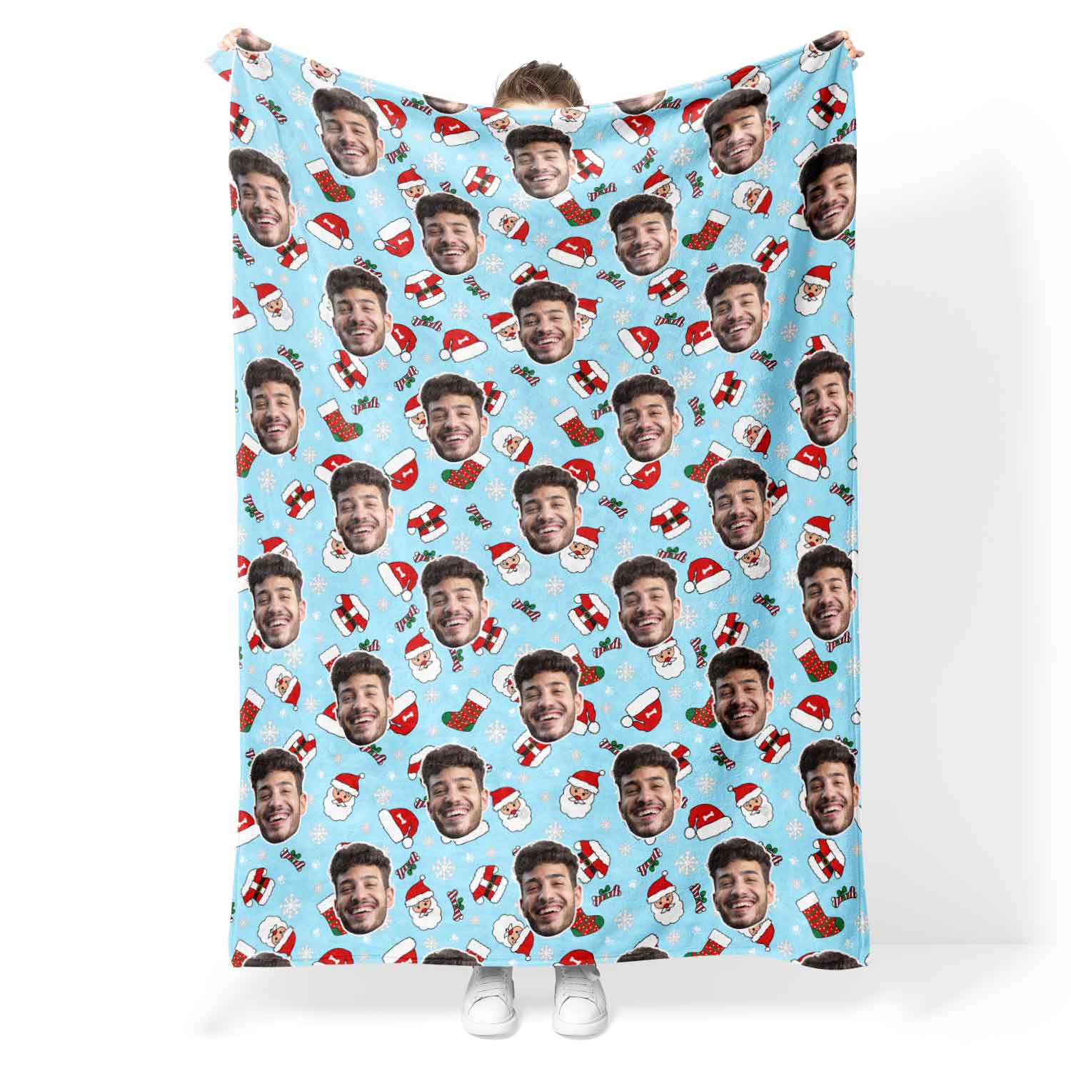 Santa Me Personalized Christmas Blanket