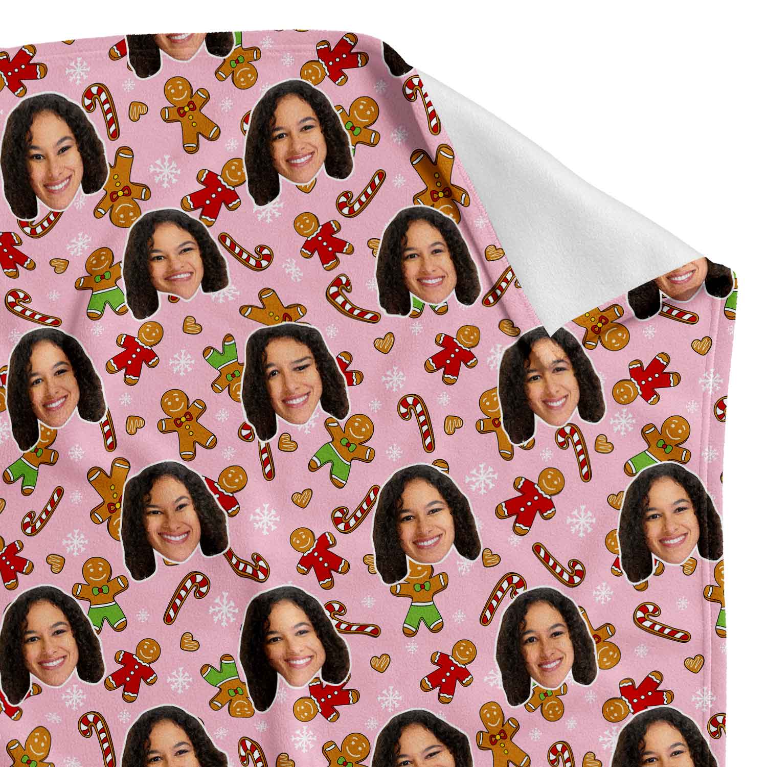 Gingerbread Me Personalized Christmas Blanket
