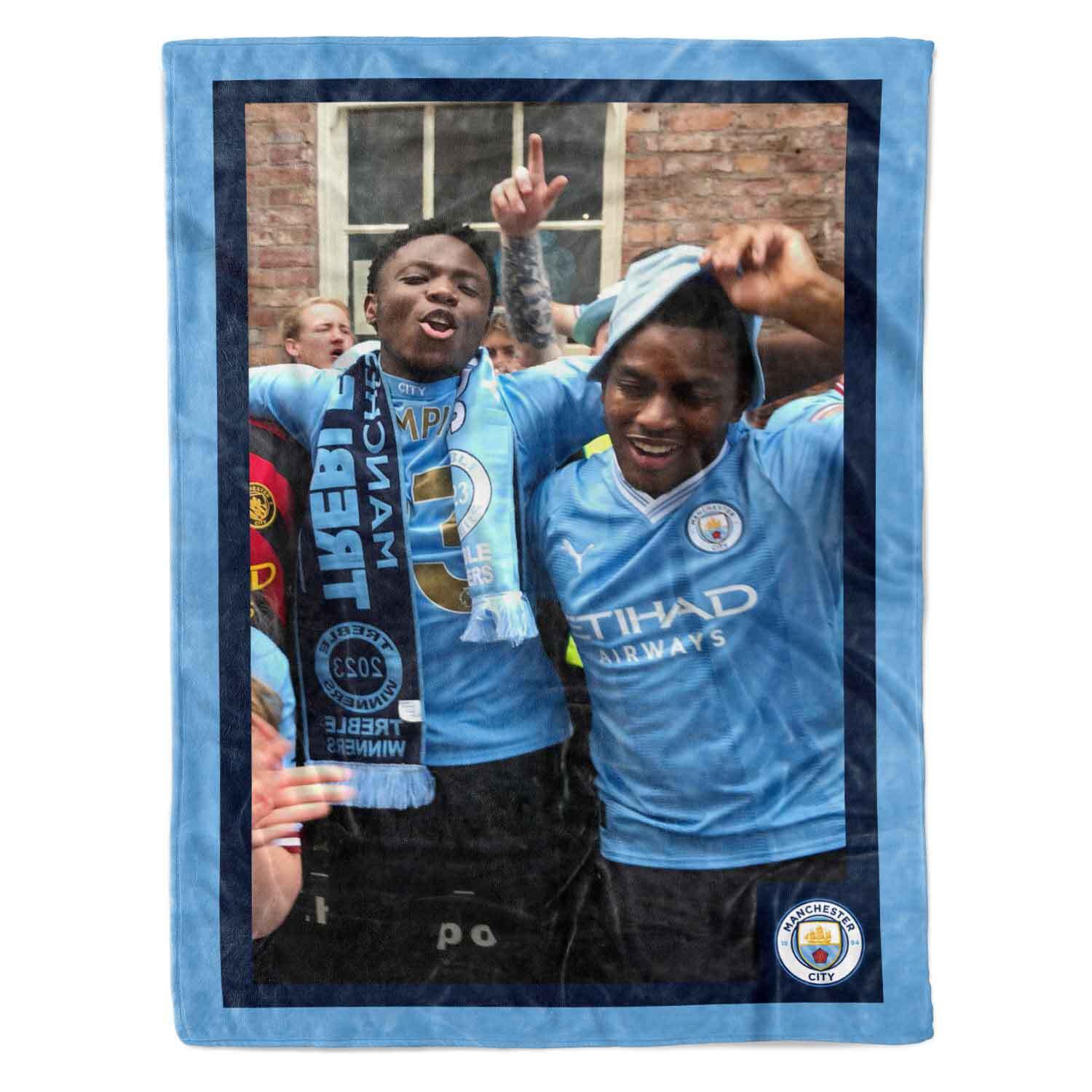 Man City Big Photo Personalized Blanket