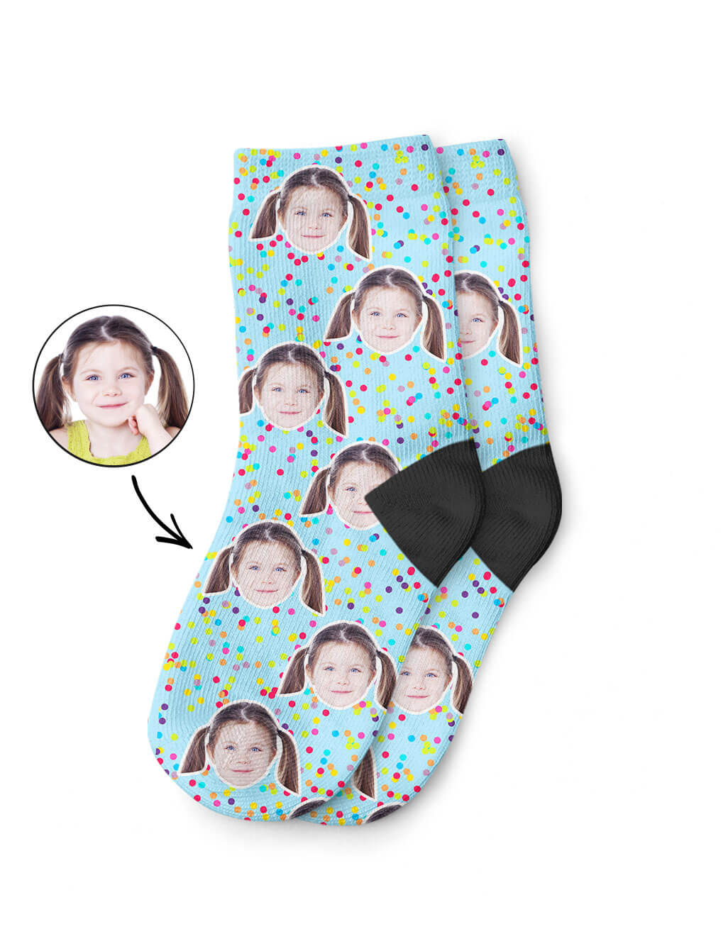 Colorful Kids Photo Socks