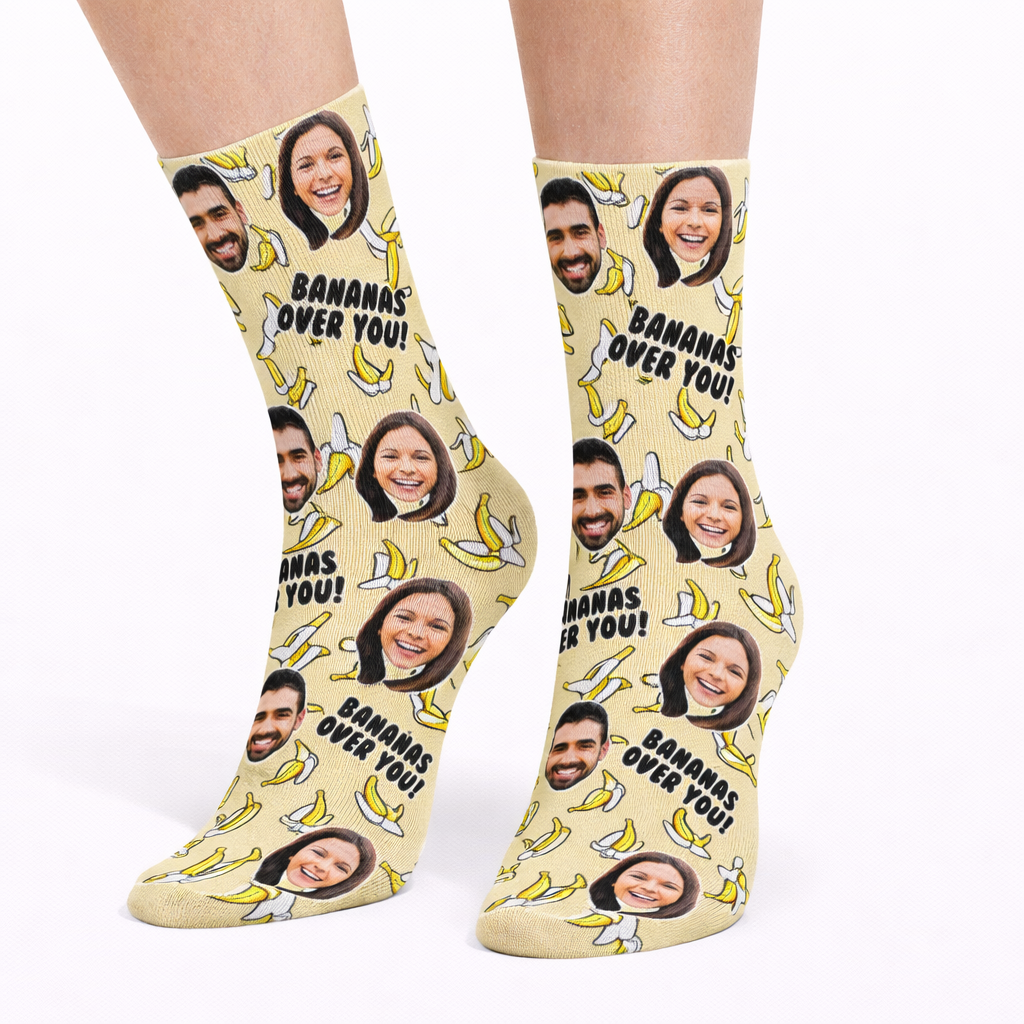 Bananas Over You Custom Socks