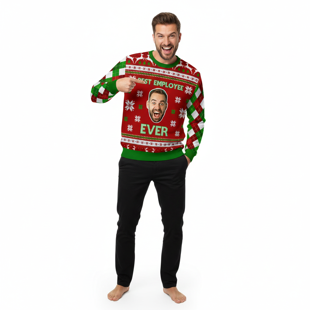 Best Employee Ever Personalized Christmas Sweater