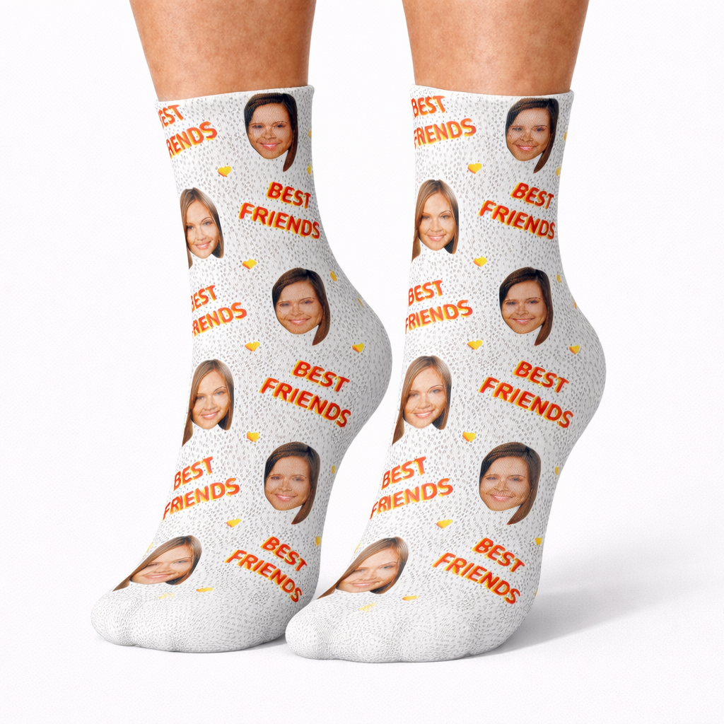 Best Friends Spotty Custom Socks