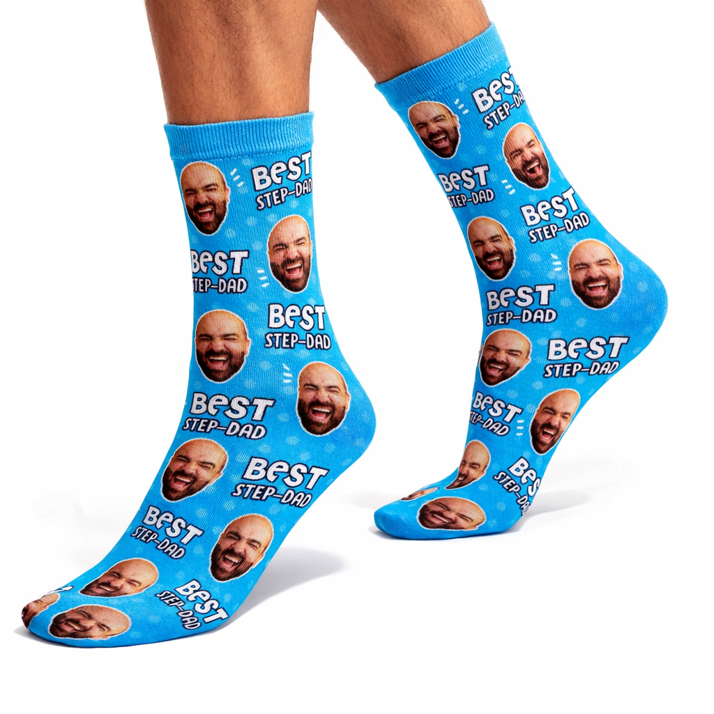 Best Step-Dad Custom Socks