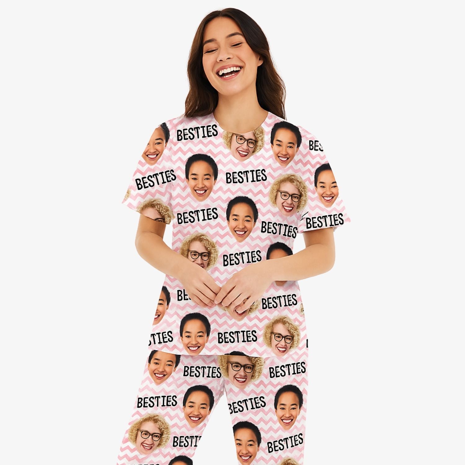 Women's Besties Custom Pajamas - Pants Set