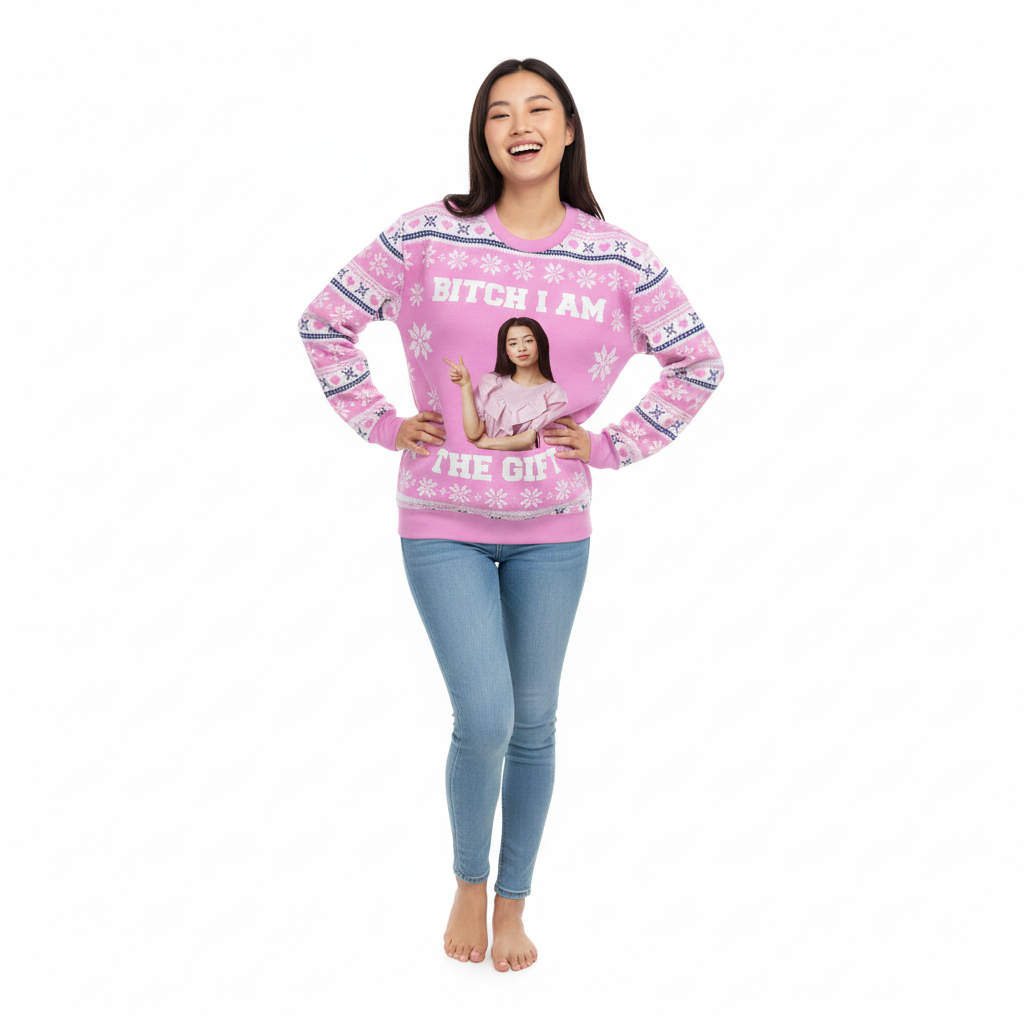 Bitch I Am The Gift Personalized Christmas Sweater