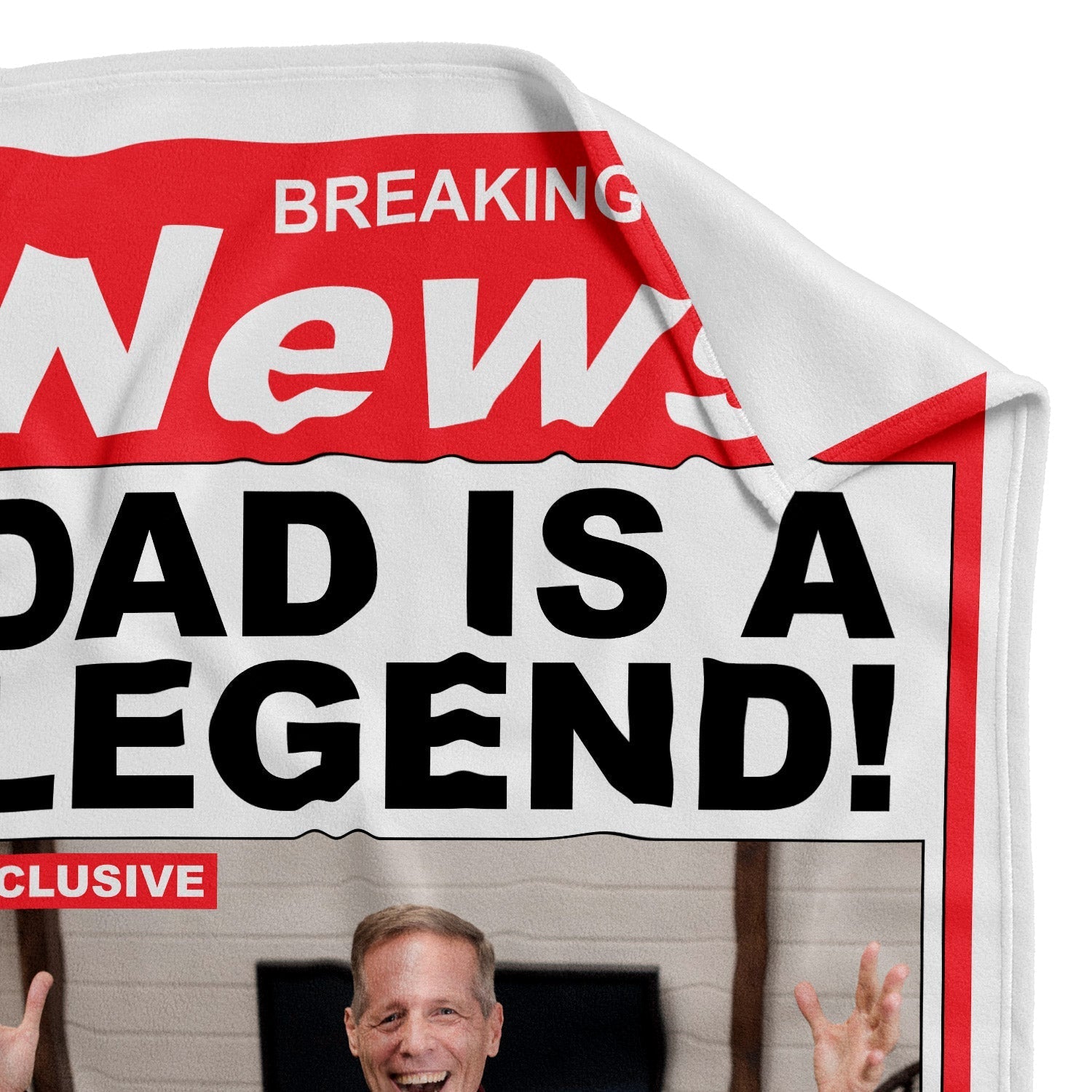 dad is a legend personalized blanket