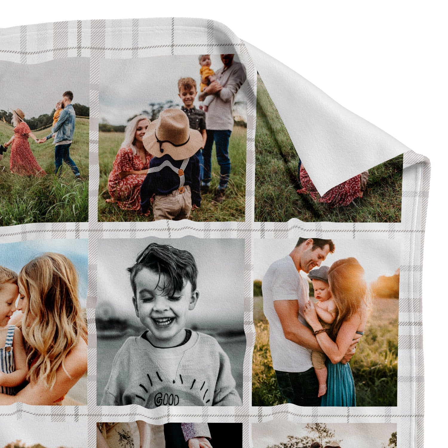 your family photo personalized blanket