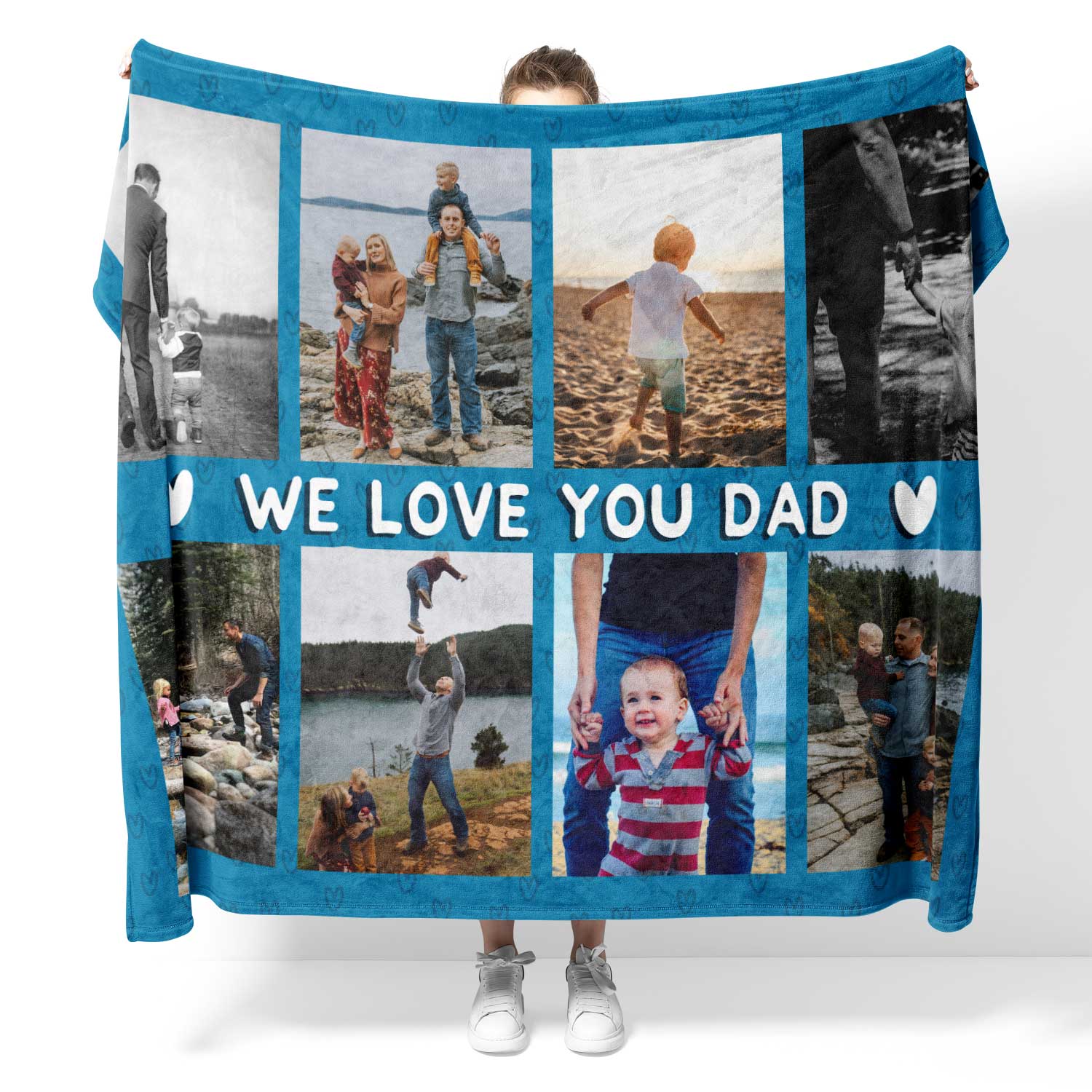 We Love You Dad Personalized Blanket