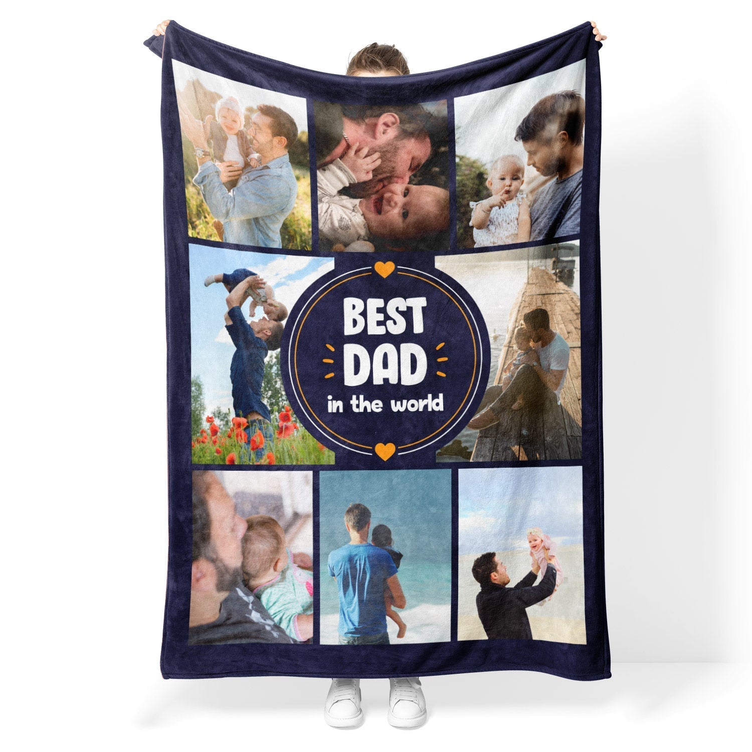 Best Dad In The World Personalized Blanket