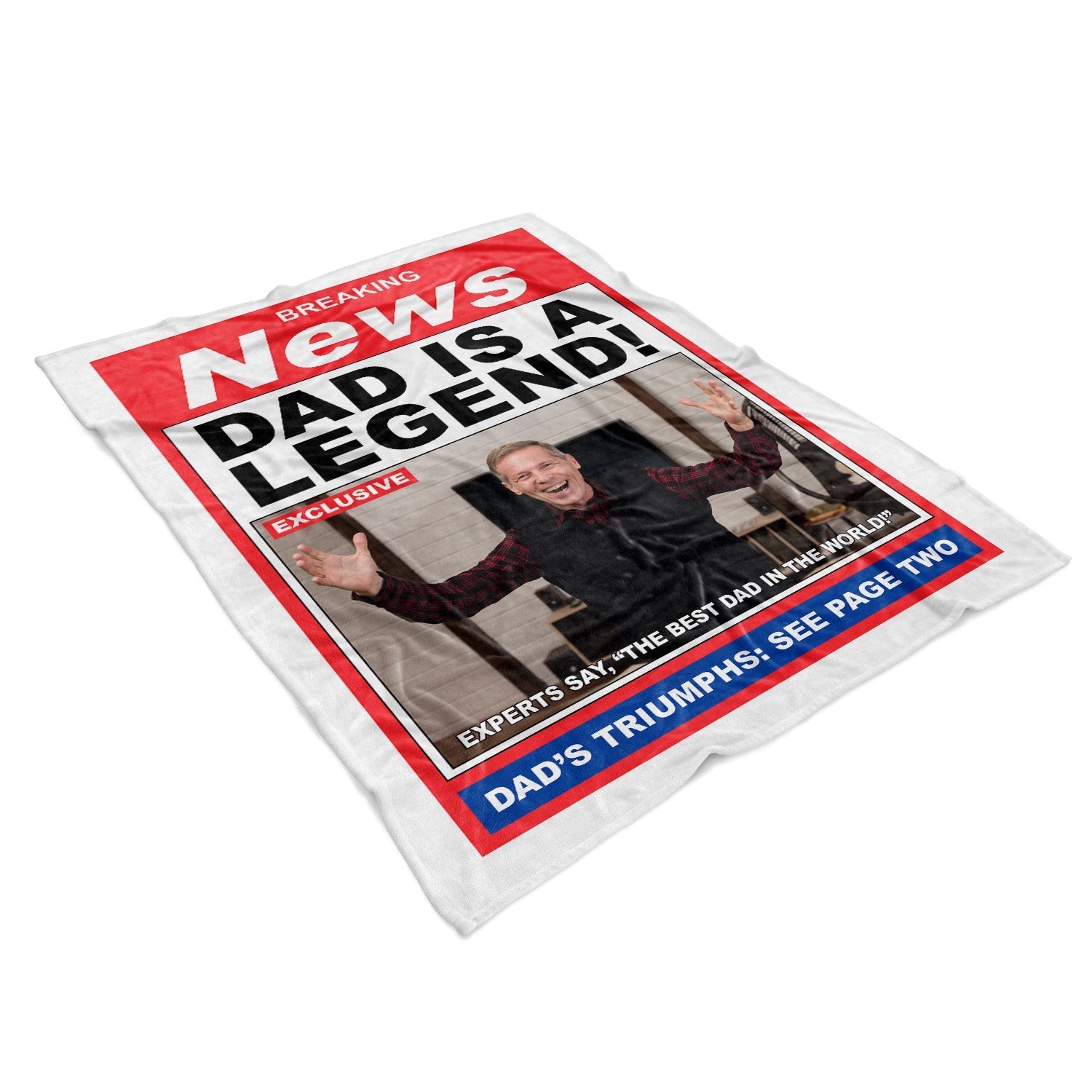 News! Dad Is A Legend Personalized Blanket