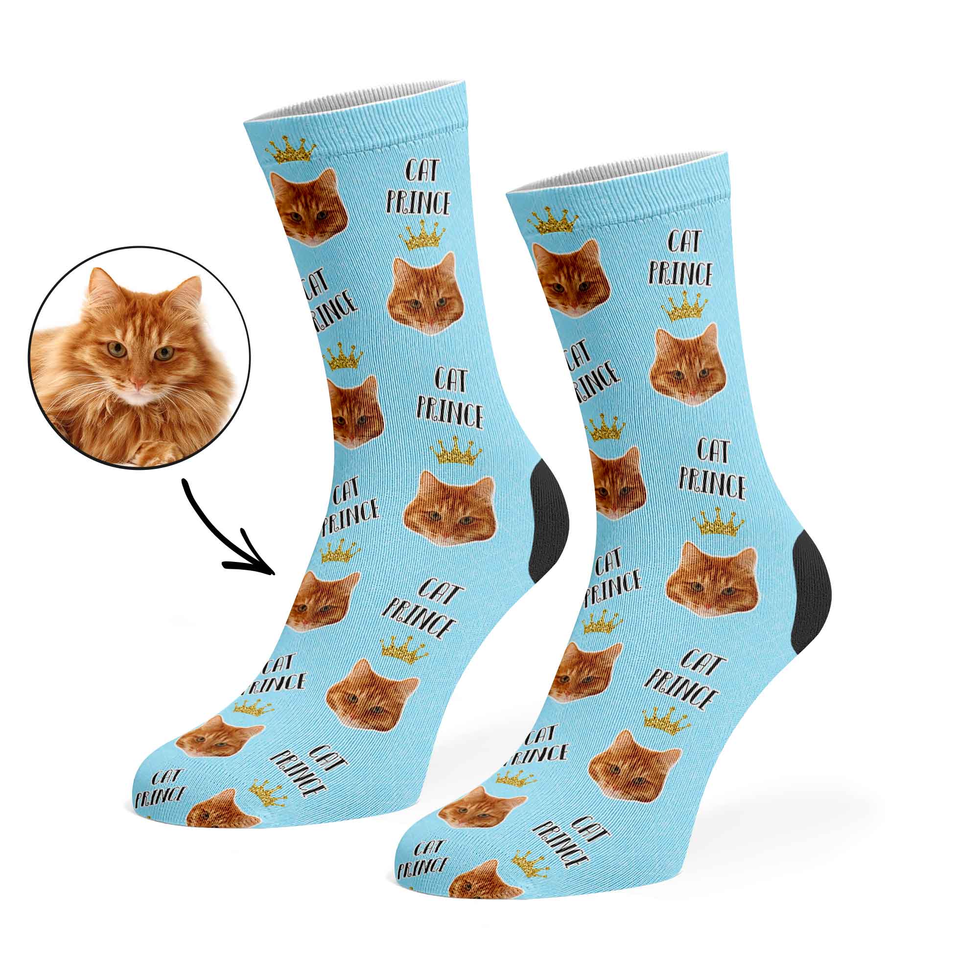 Cat Prince Custom Socks