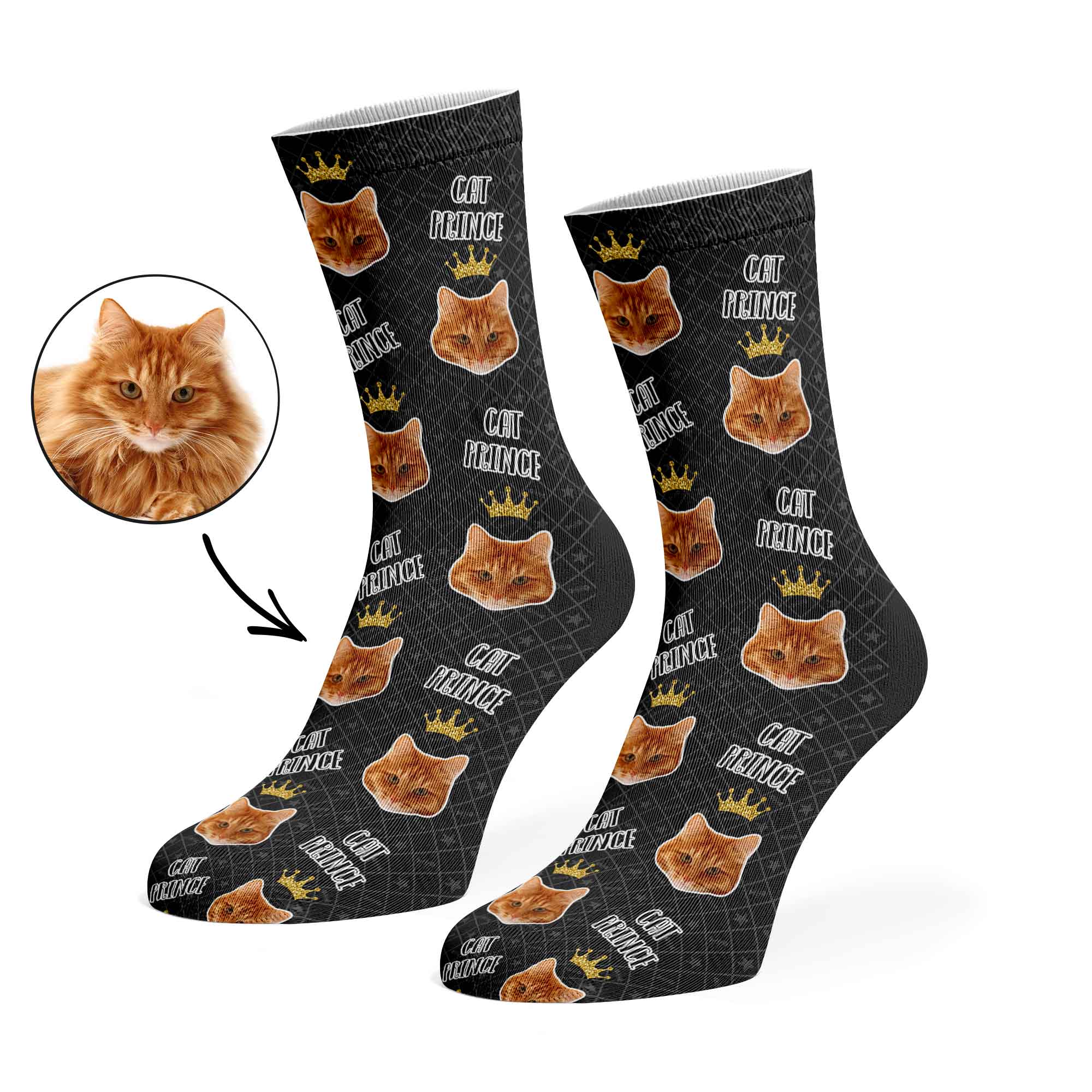 Cat Prince Custom Socks