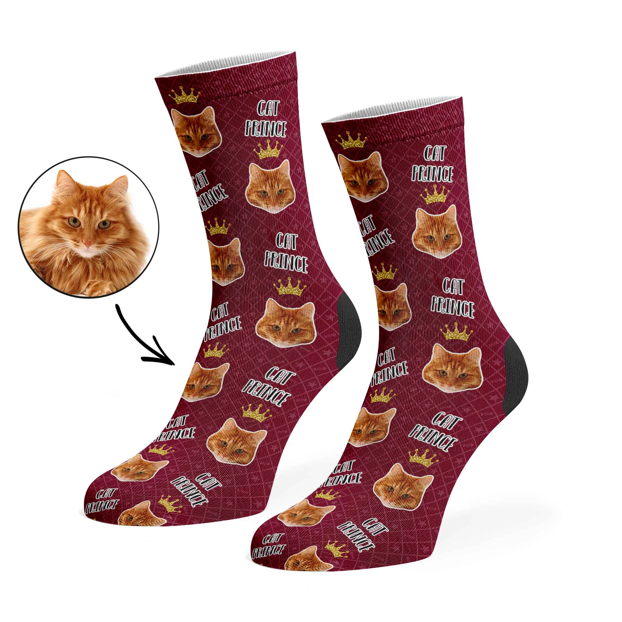 Cat Prince Custom Socks