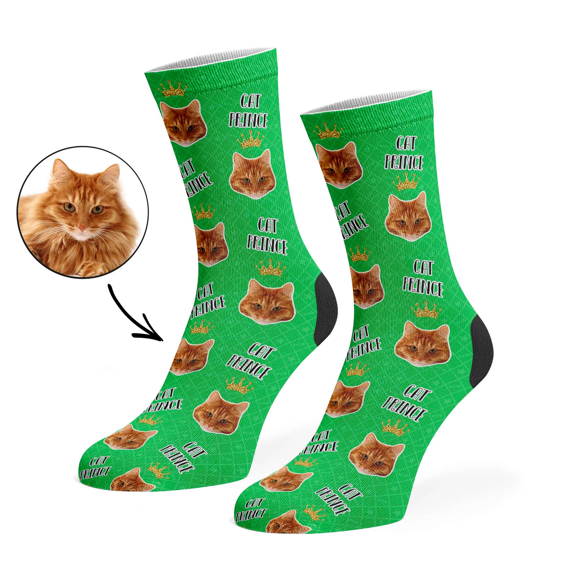 Cat Prince Custom Socks
