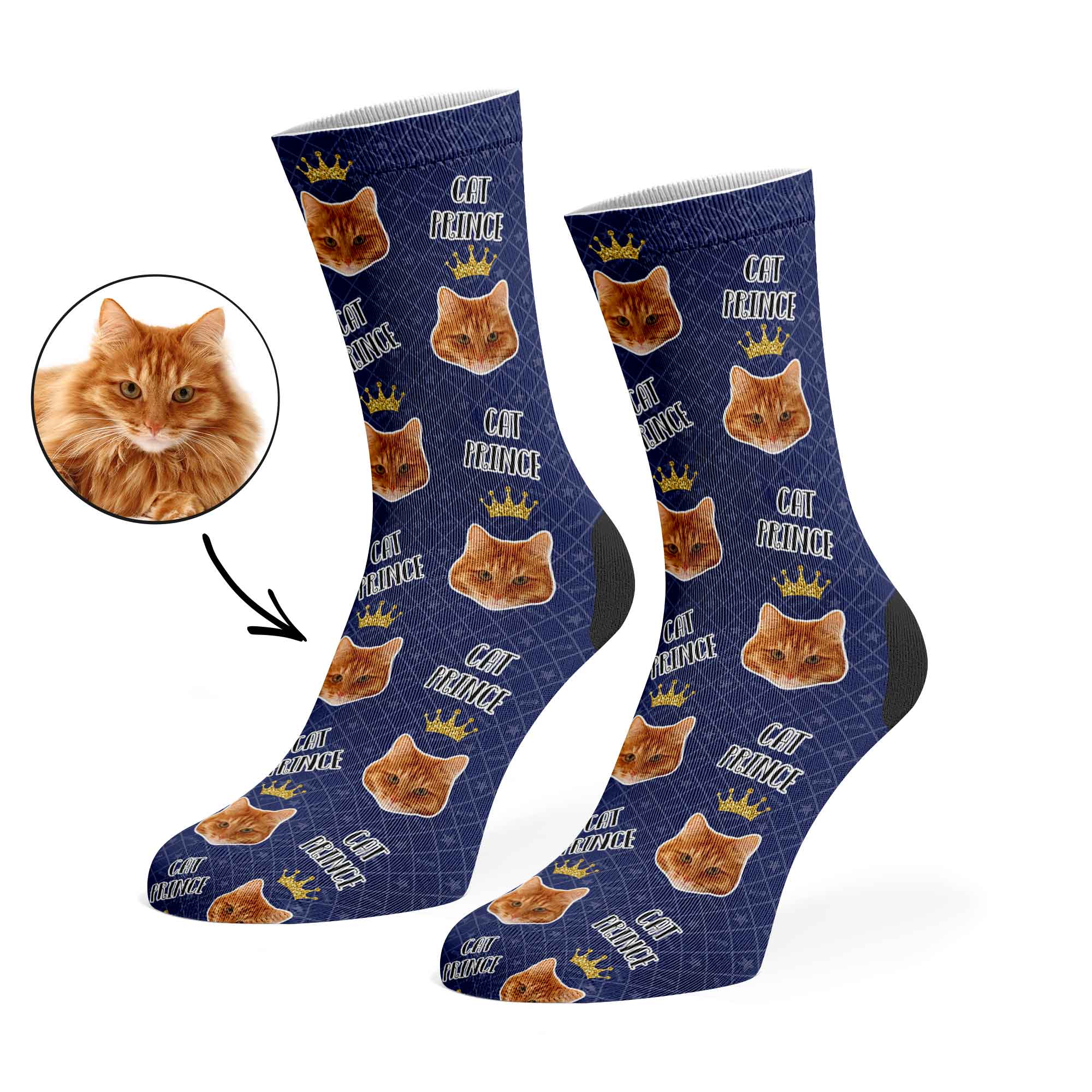 Cat Prince Custom Socks