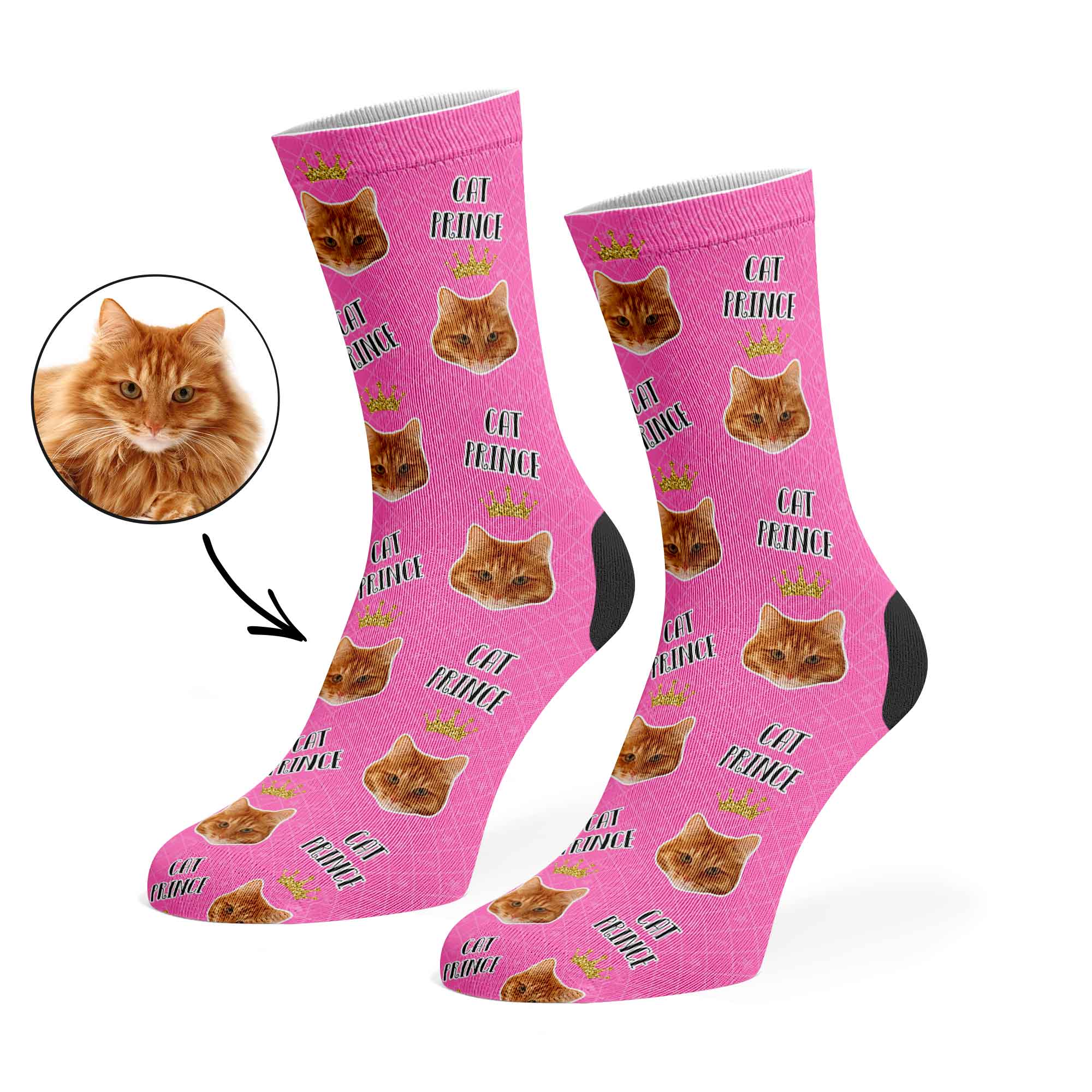 Cat Prince Custom Socks