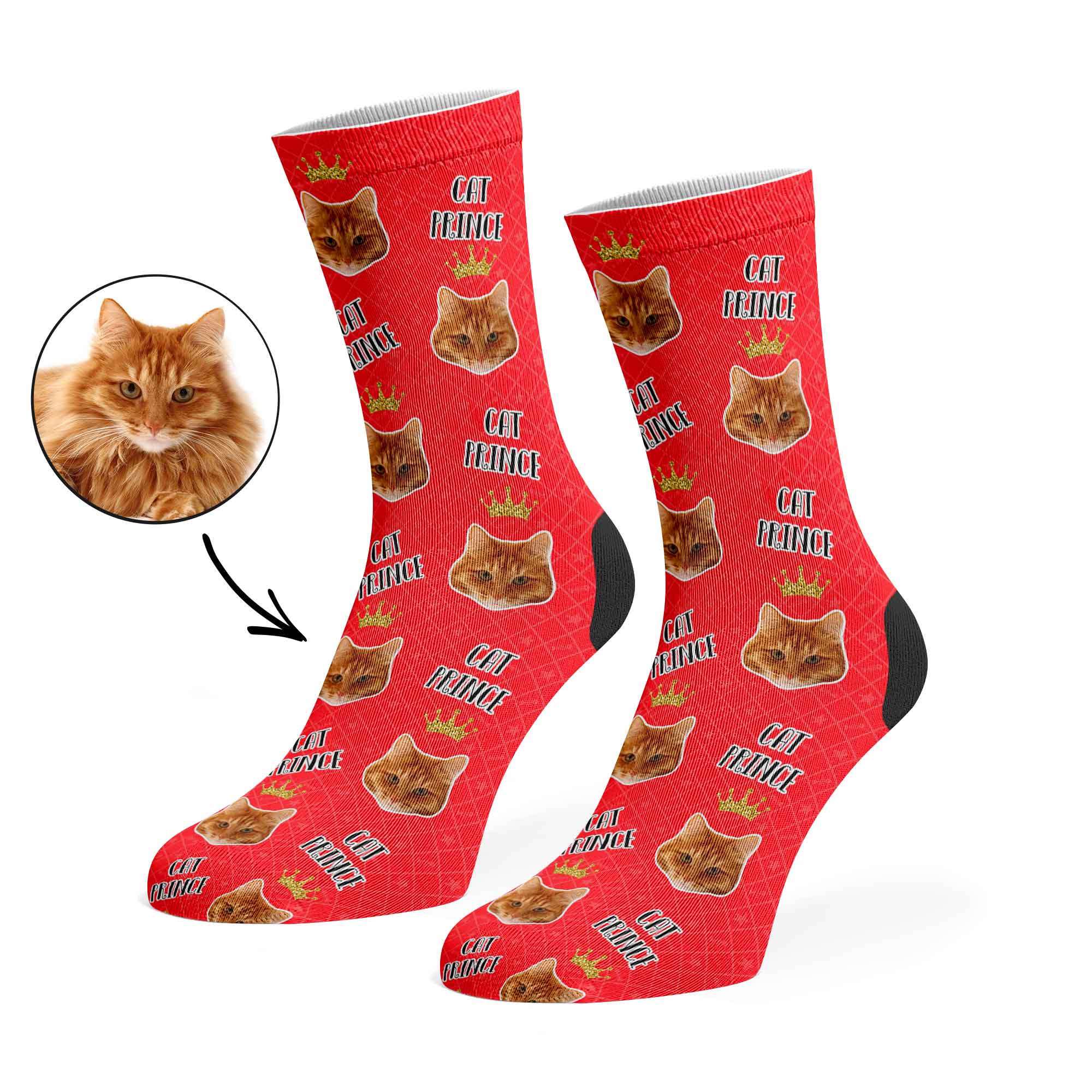 Cat Prince Custom Socks