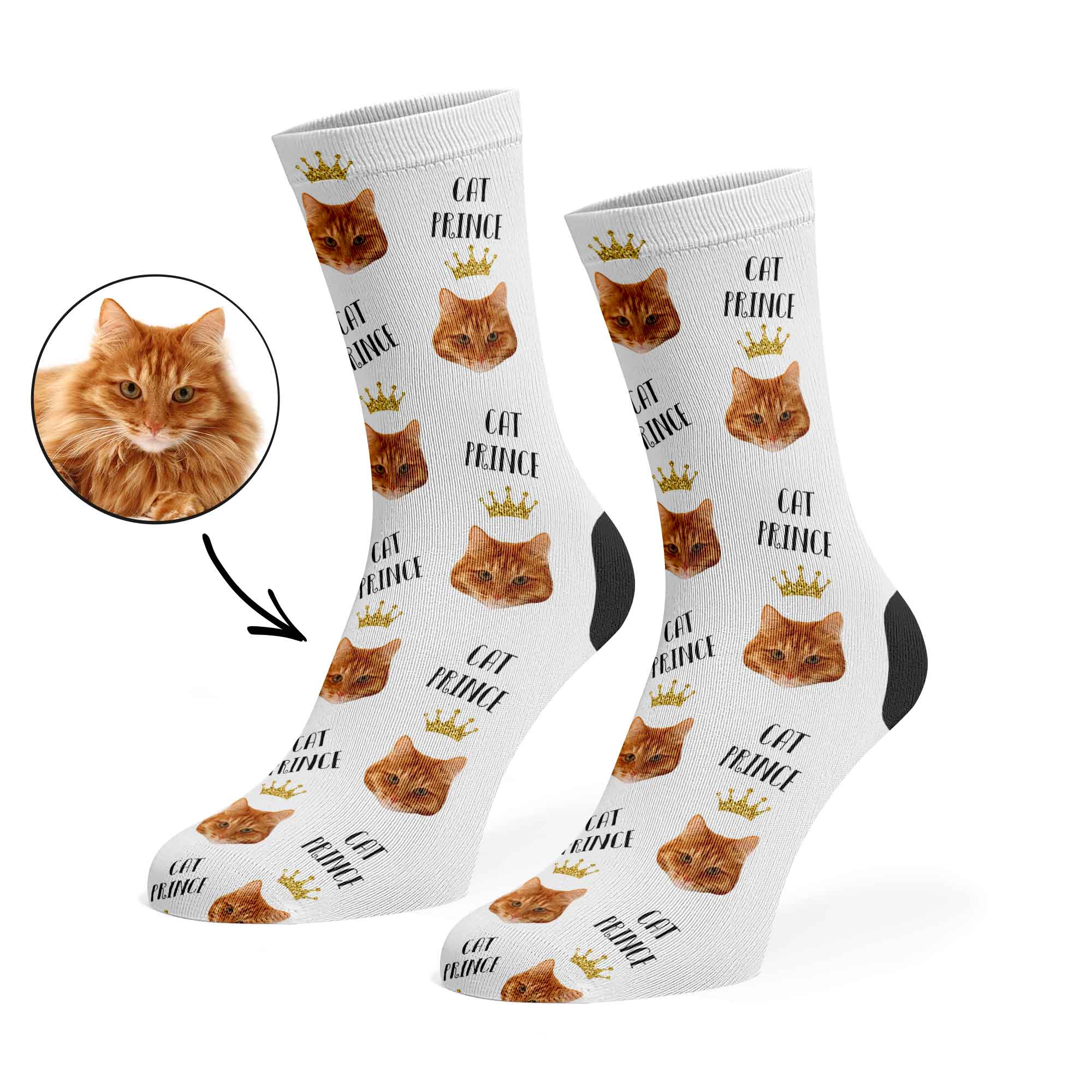 Cat Prince Custom Socks