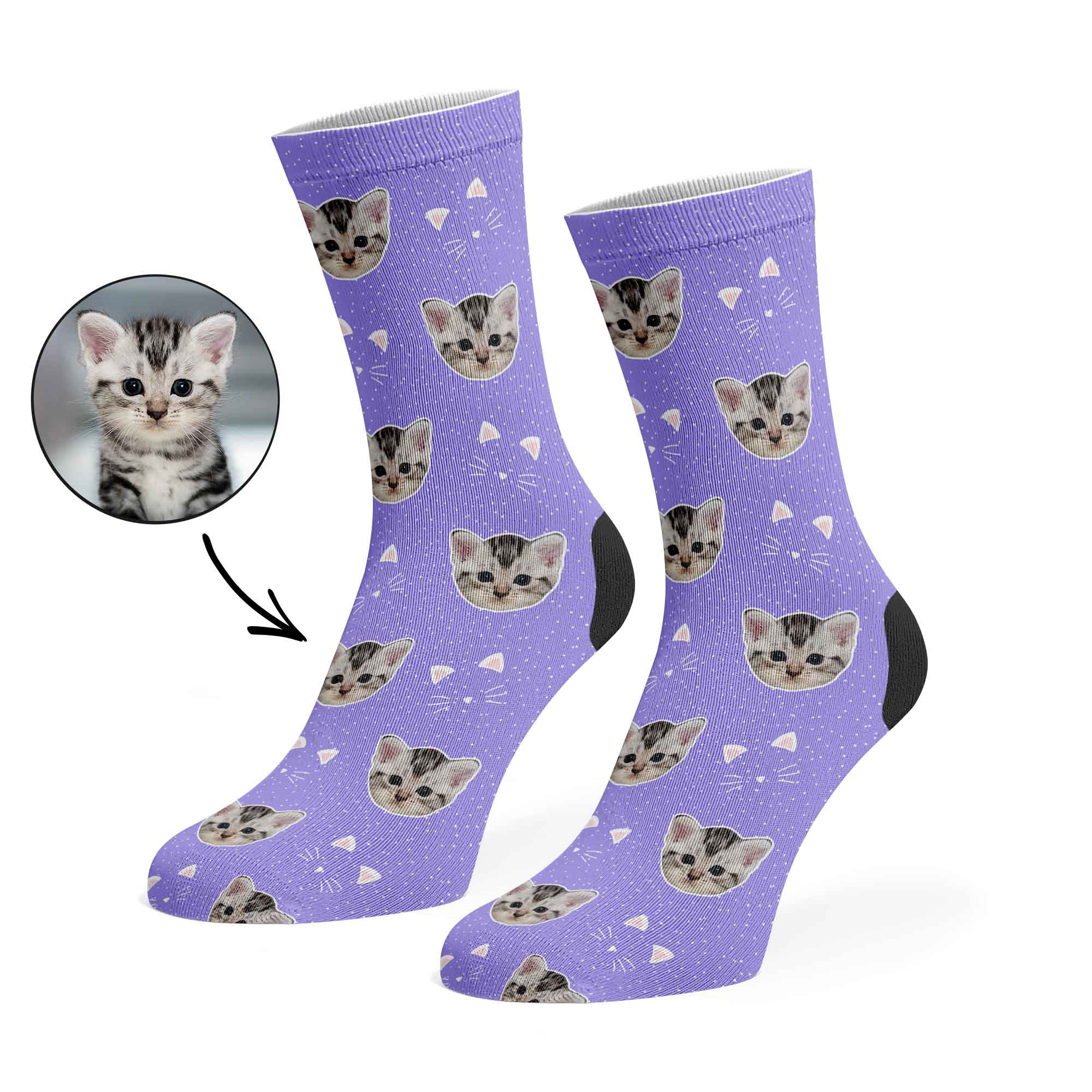 Cat Whiskers Custom Socks