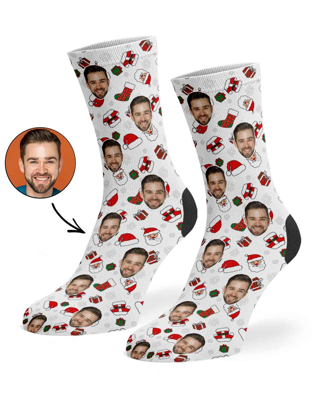 Santa Me Custom Socks