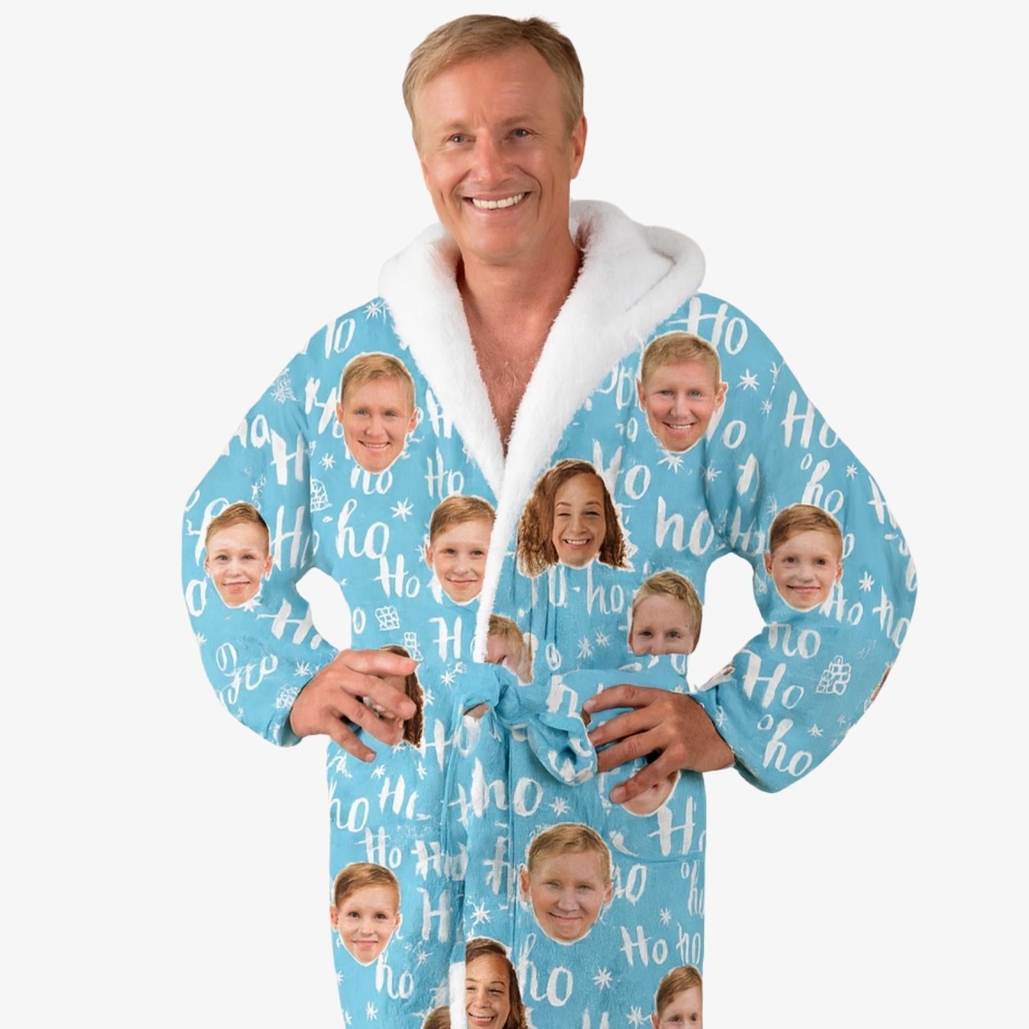Christmas Ho Ho Ho Custom Robe