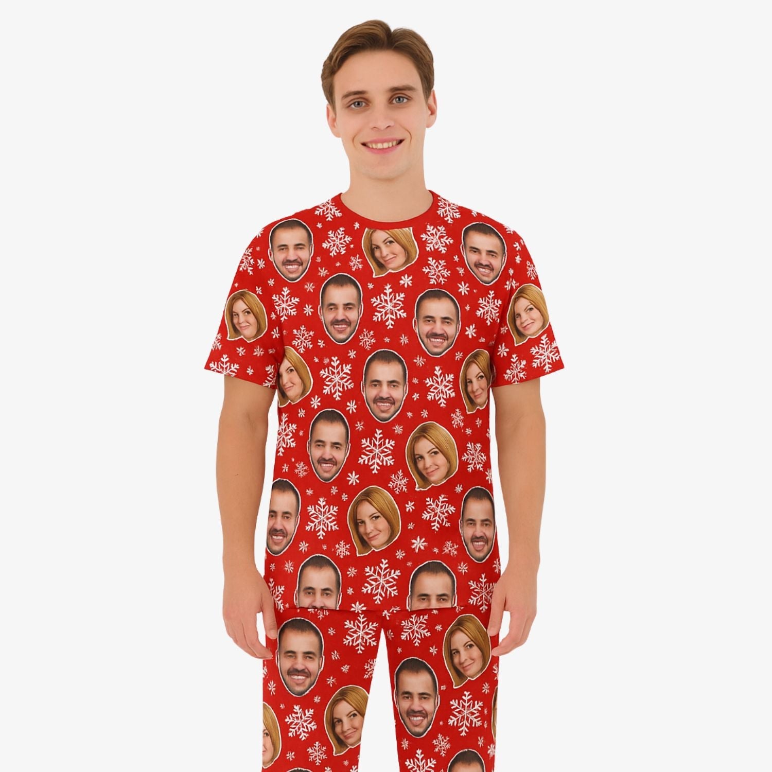 Men's Snowflake Christmas Pajamas