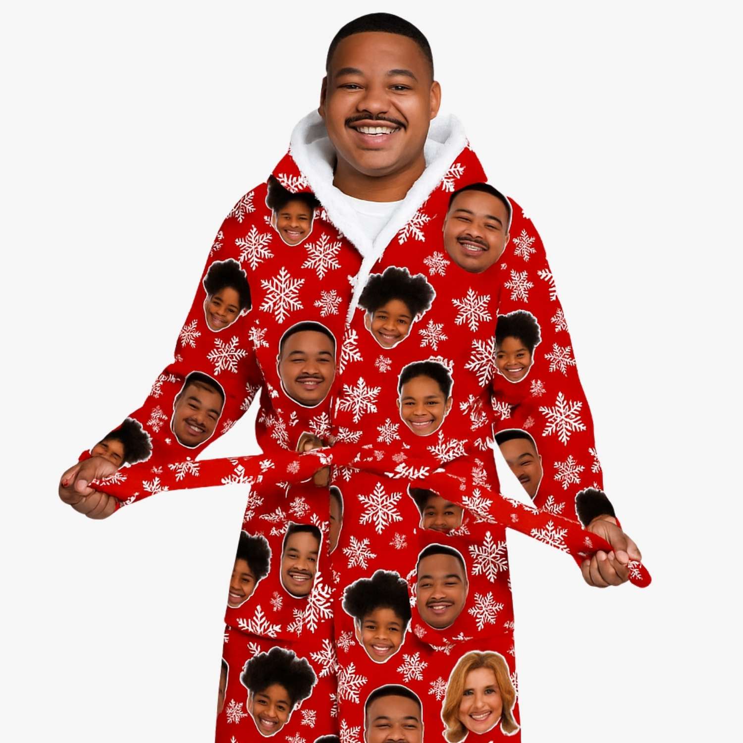 Christmas Snowflakes Custom Robe