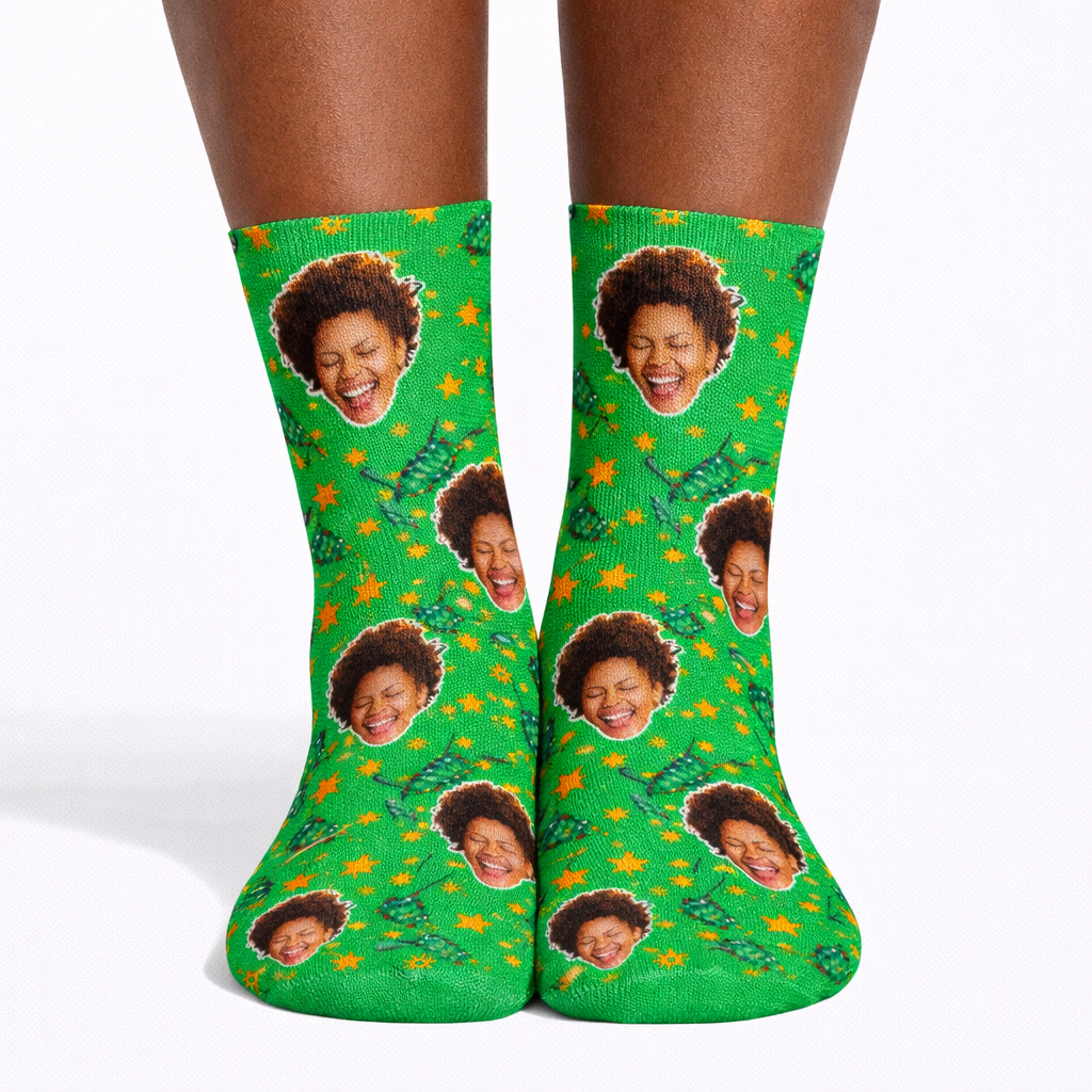 Christmas Star Custom Socks