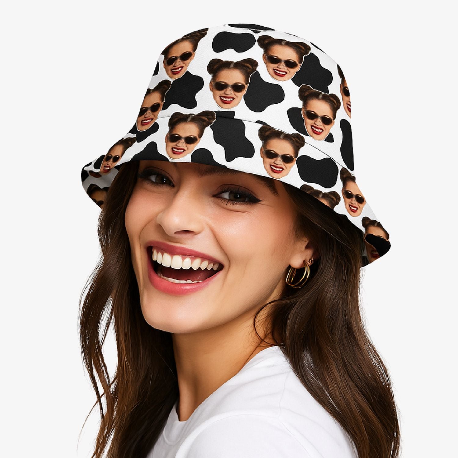 Cow Print Custom Bucket Hat