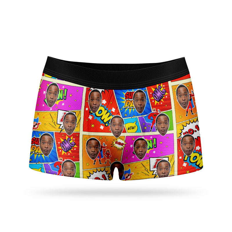 Super Comic Dad Custom Boxers