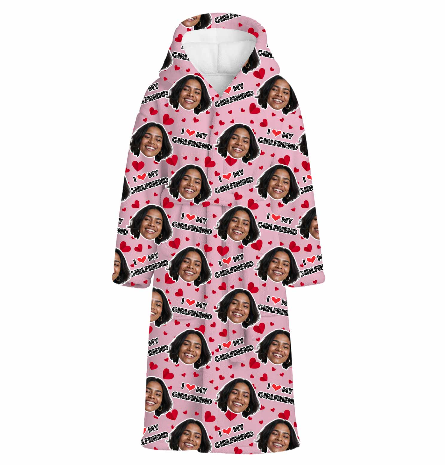 I Love My Girlfriend Custom Robe
