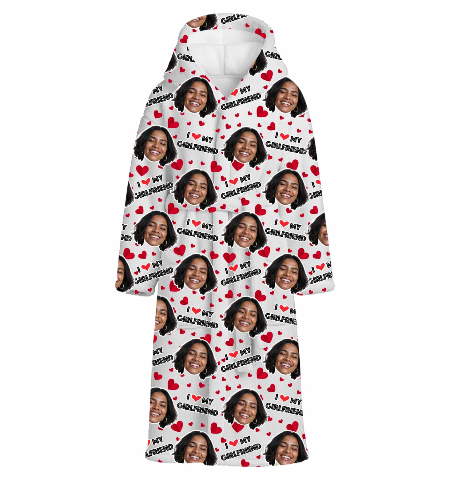 I Love My Girlfriend Custom Robe