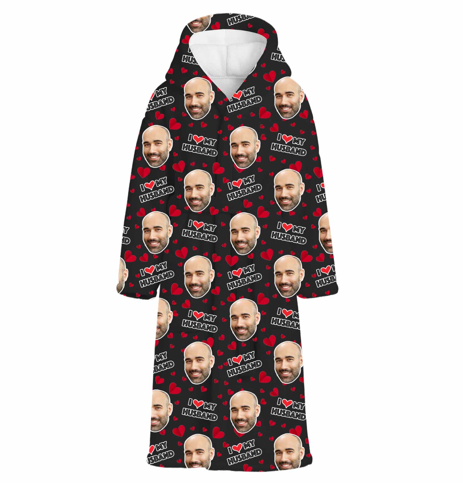 I Love My Husband Custom Robe