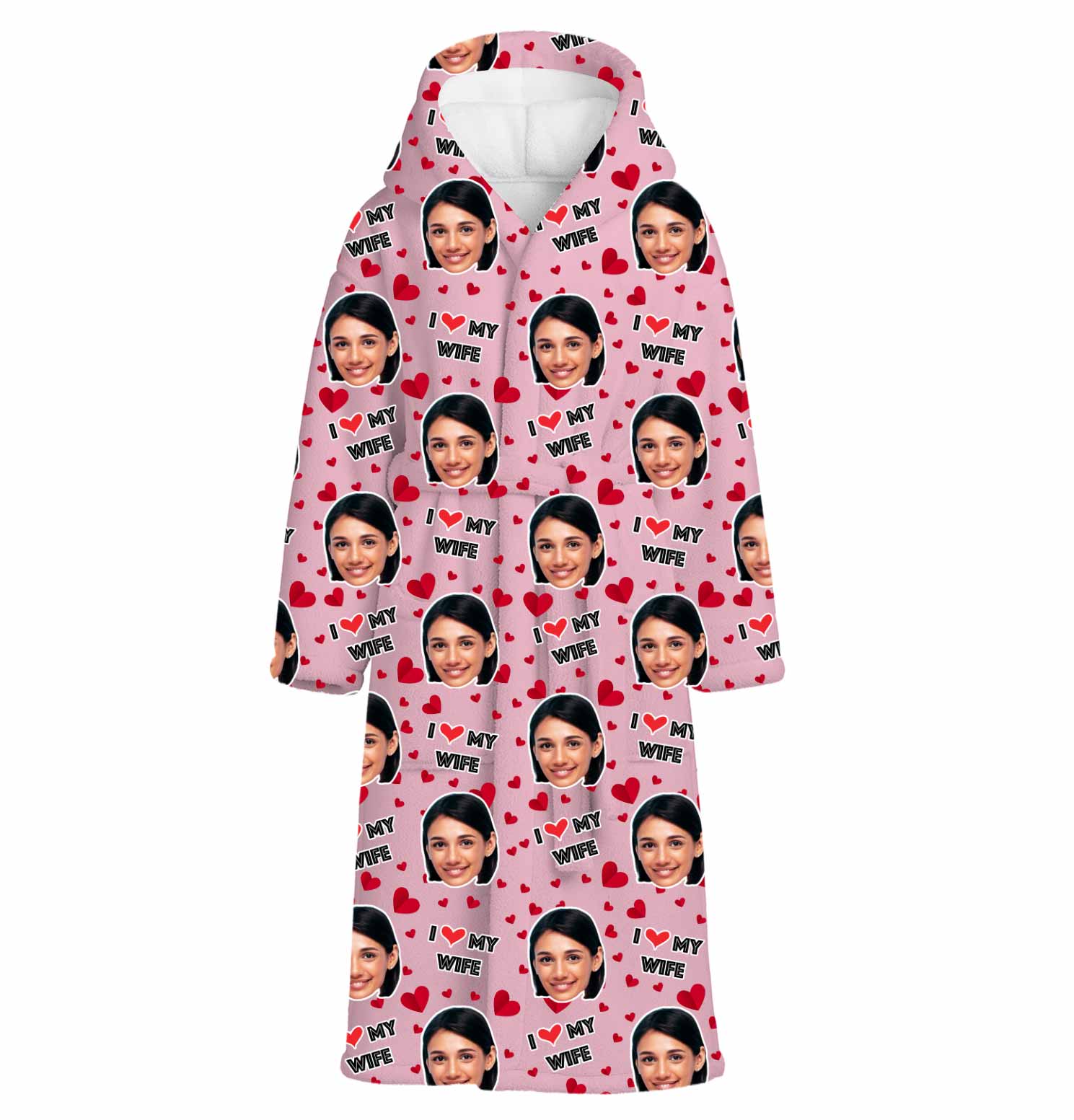 I Love My Wife Custom Robe