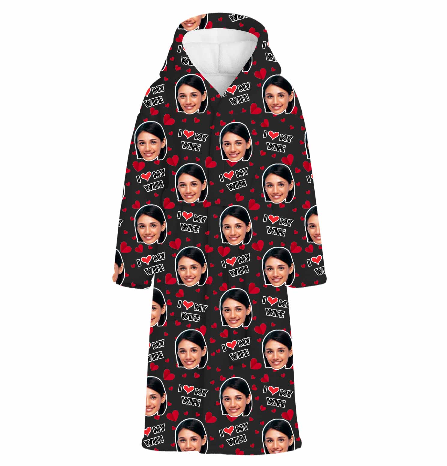 I Love My Wife Custom Robe