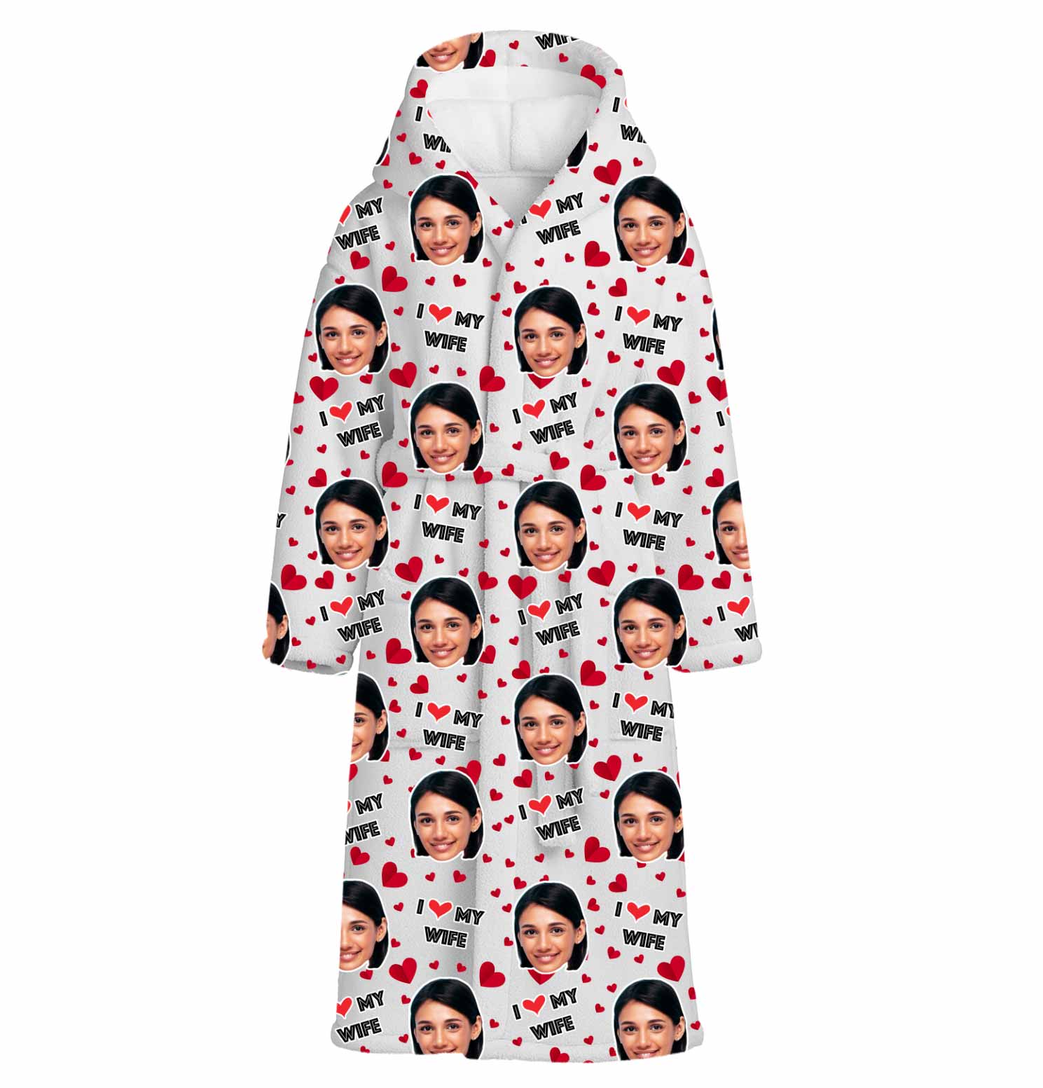 I Love My Wife Custom Robe