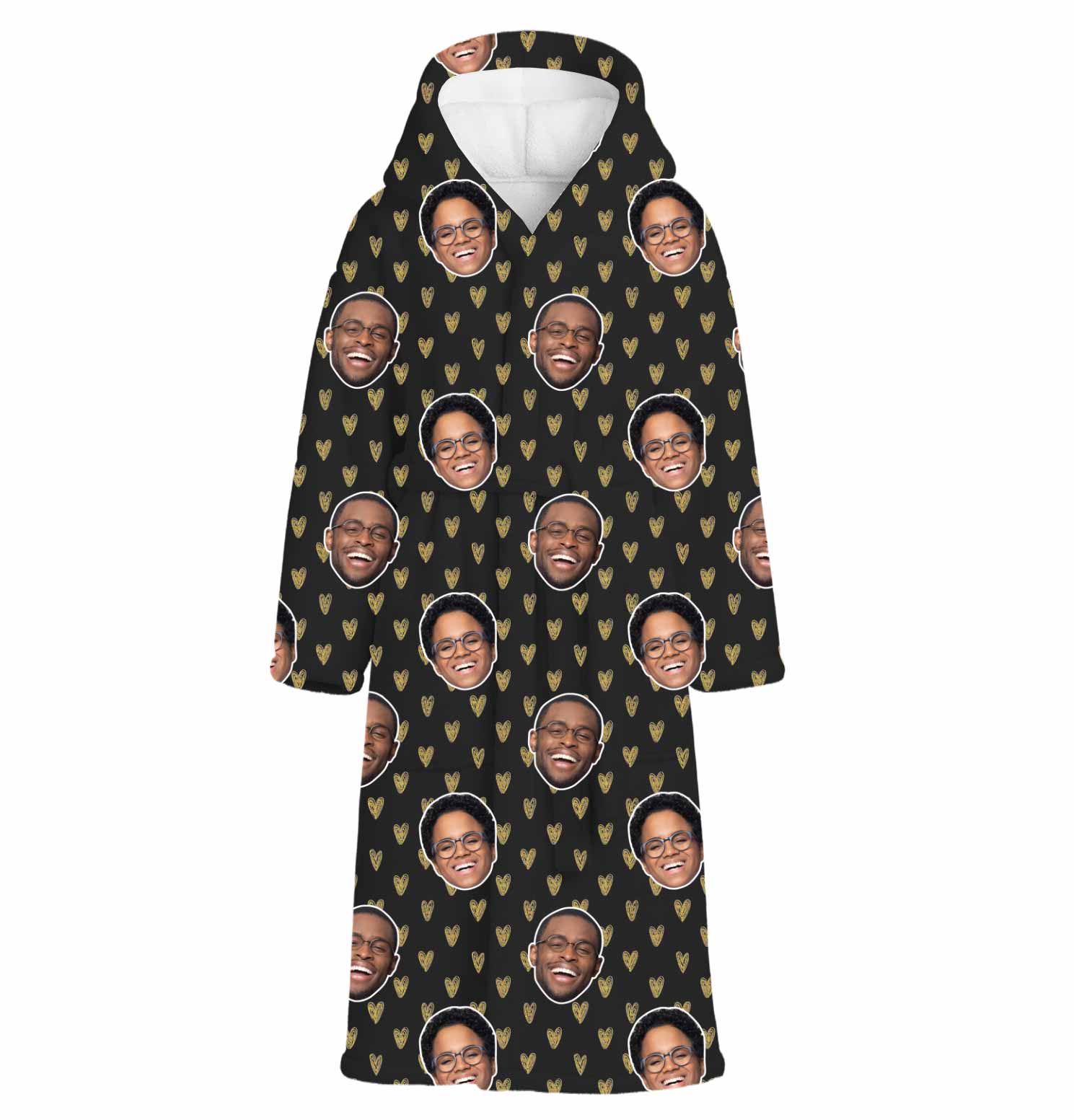 Gold Hearts Custom Robe