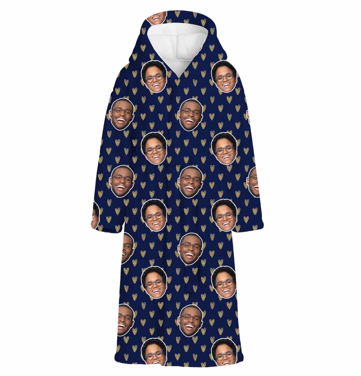 Gold Hearts Custom Robe