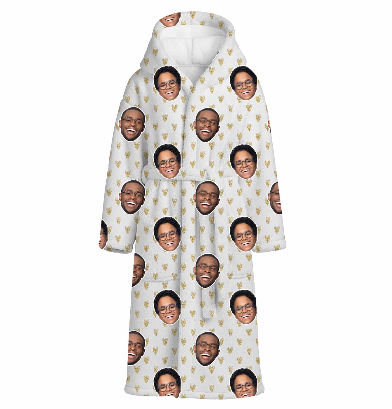Gold Hearts Custom Robe
