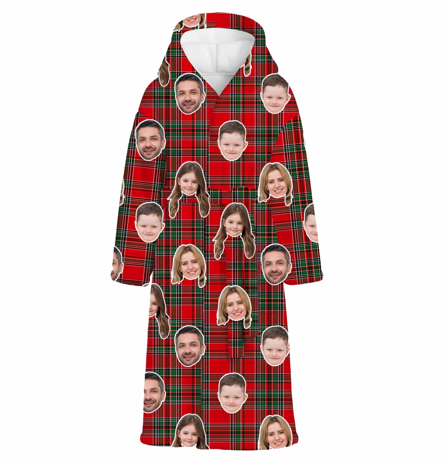 Red Tartan Custom Robe
