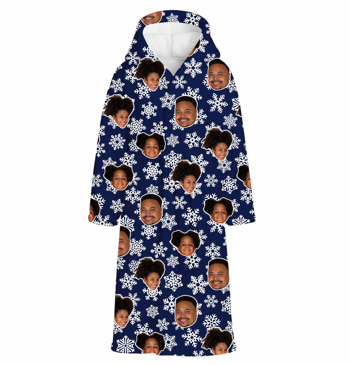 Christmas Snowflakes Custom Robe