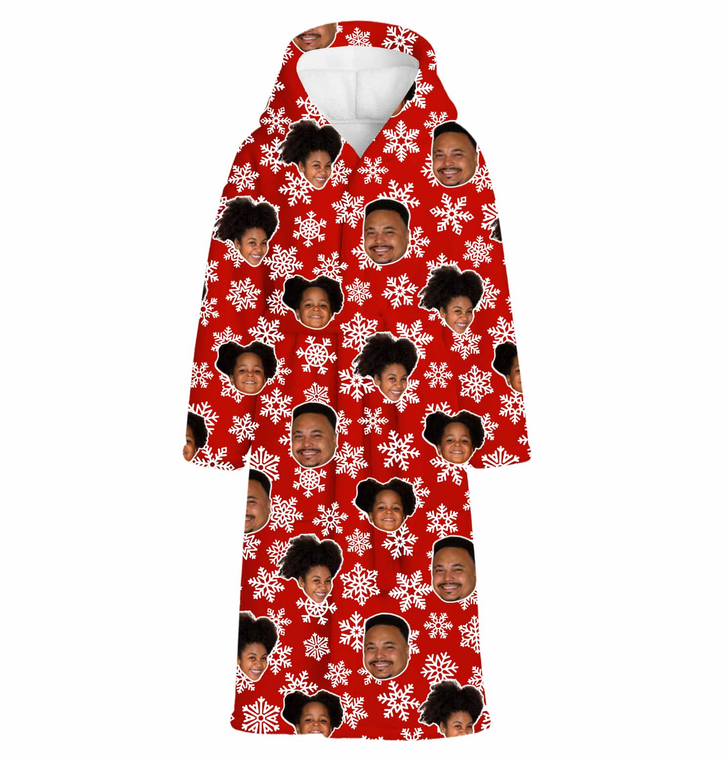Christmas Snowflakes Custom Robe