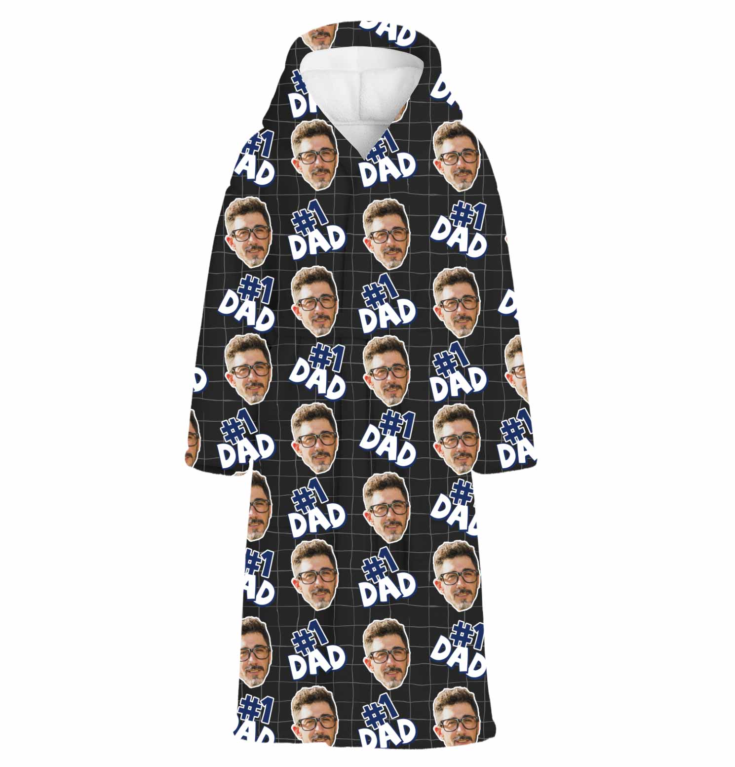 Number 1 Dad Custom Robe