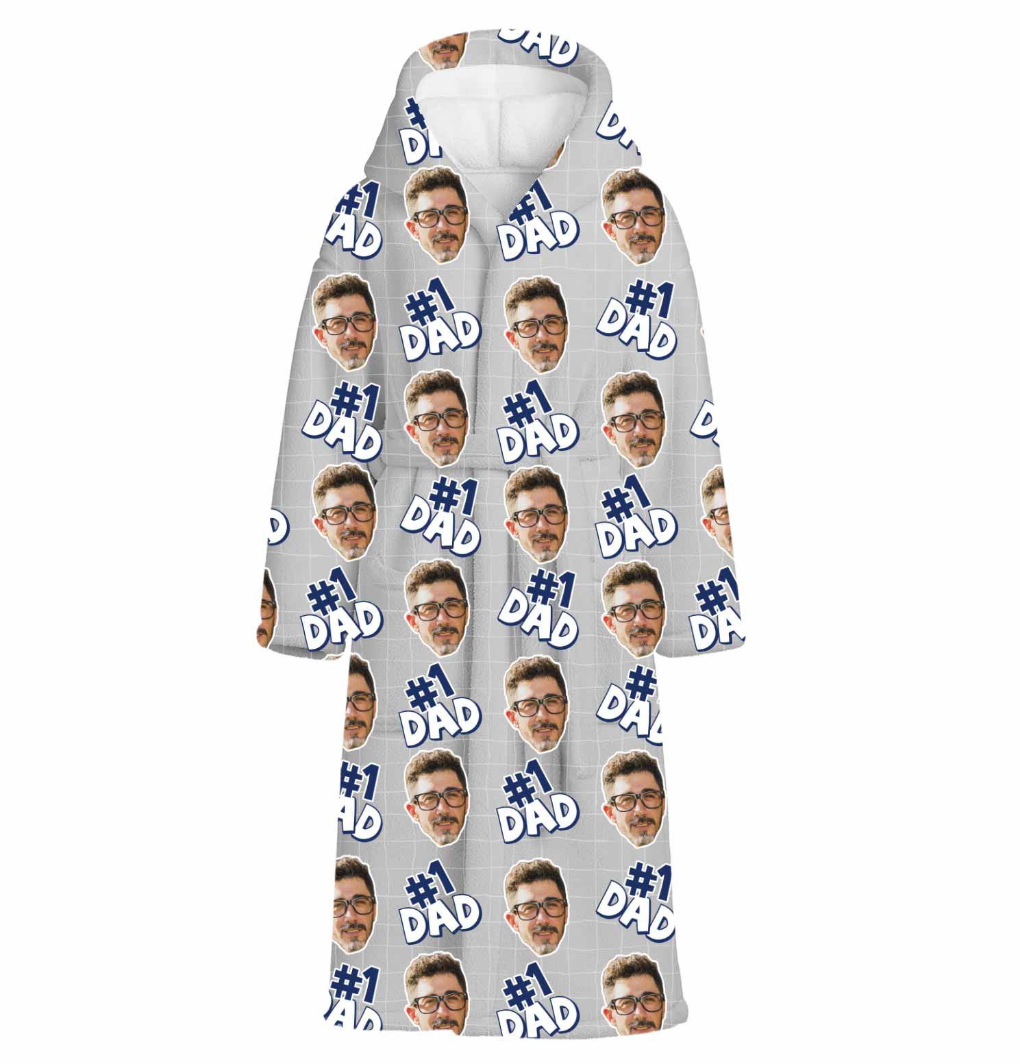 Number 1 Dad Custom Robe