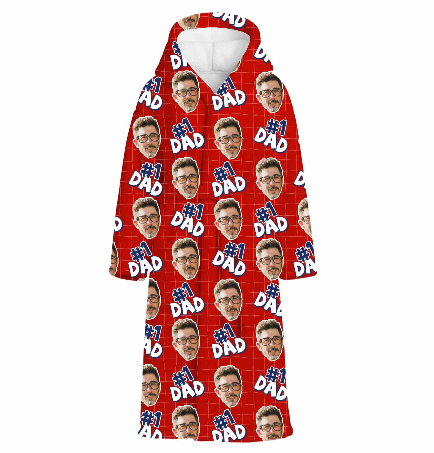 Number 1 Dad Custom Robe