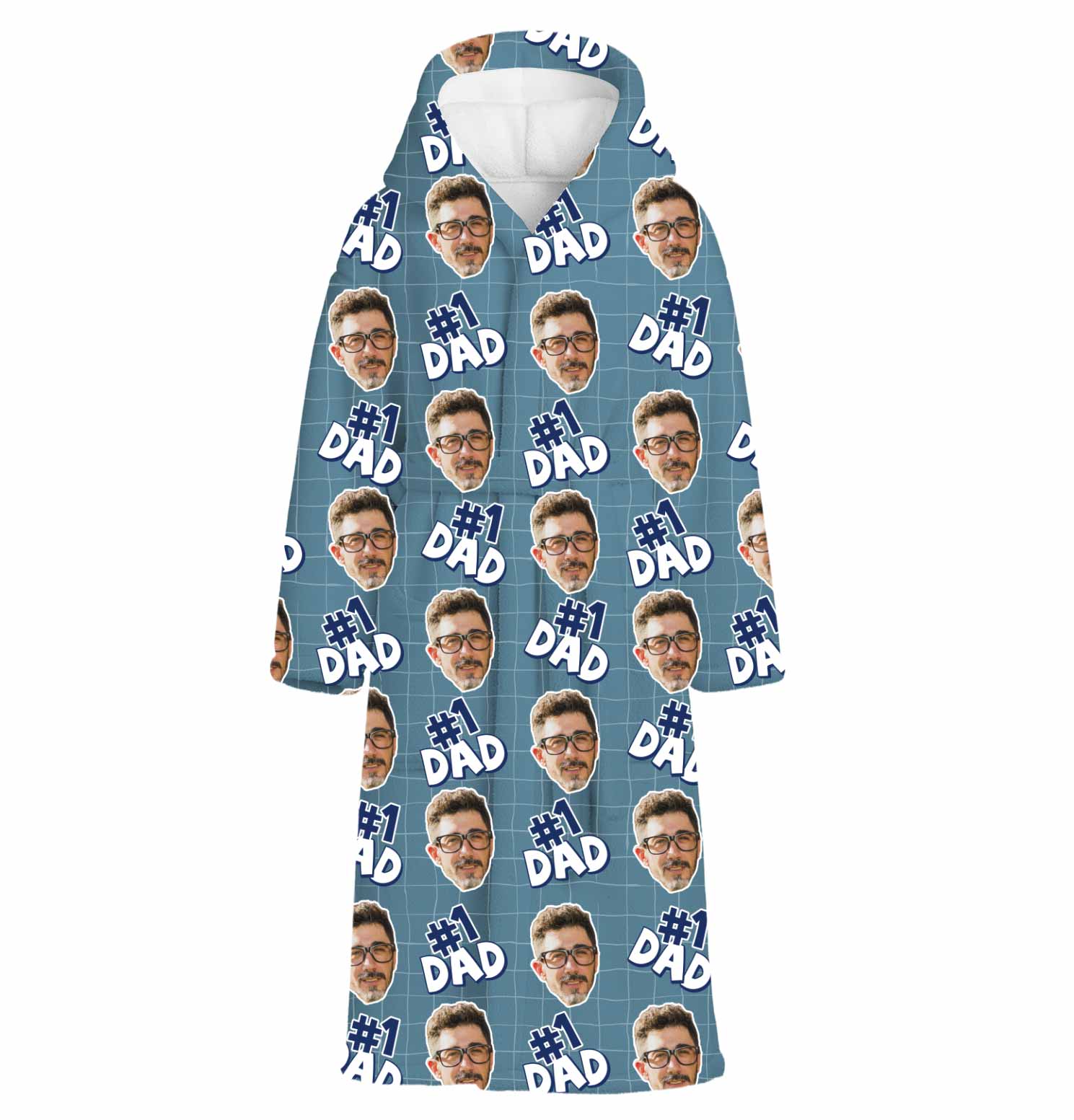 Number 1 Dad Custom Robe