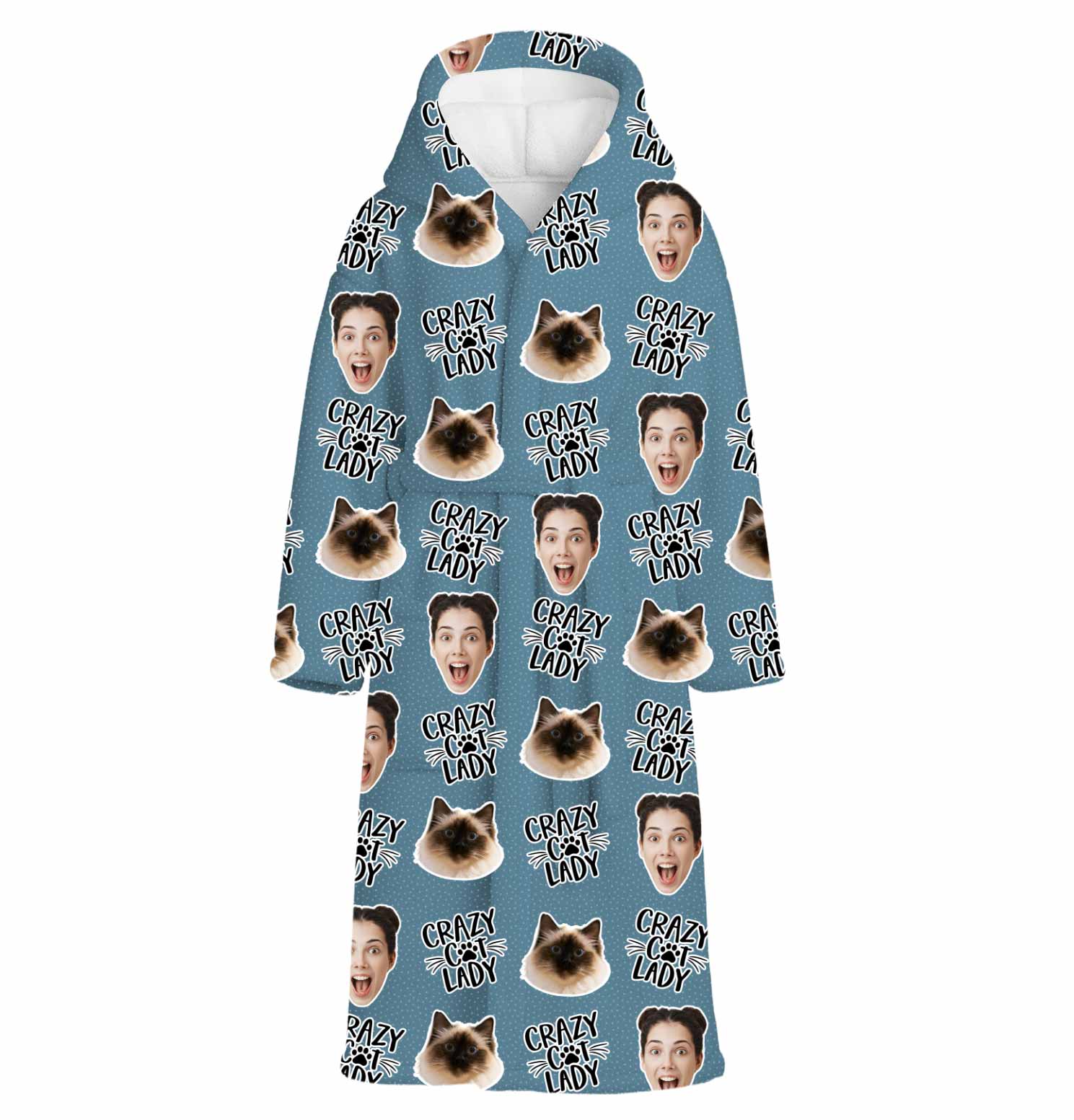 Crazy Cat Lady Custom Robe